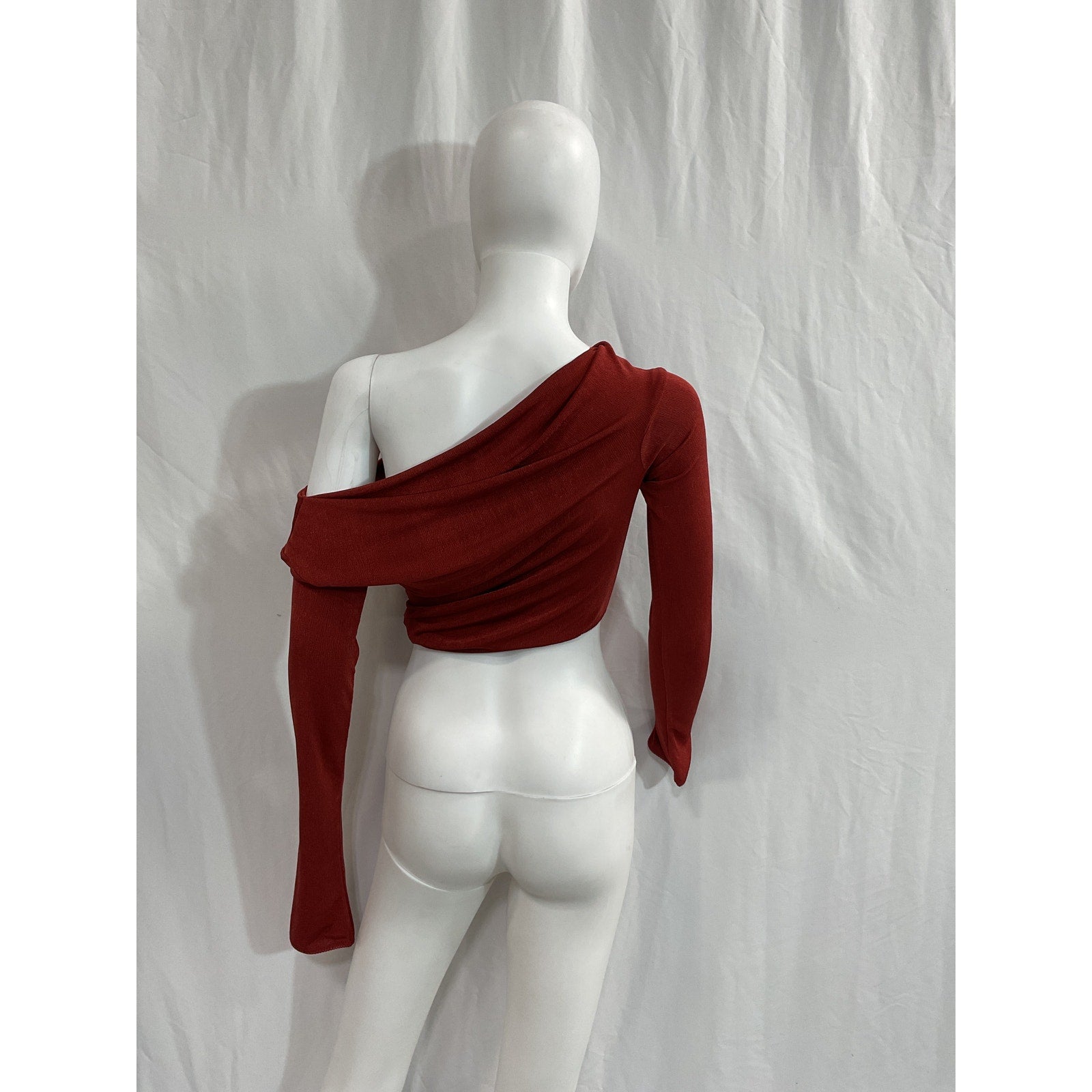 Anna October 'Holy' Red Long Sleeve Top Size S
