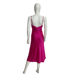 Cami Nyc Satin Neon Pink Delfina Slip Dress Size XXS