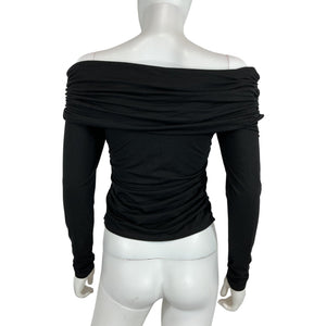 Reformation Chic Black Florentina Knit Top Size S