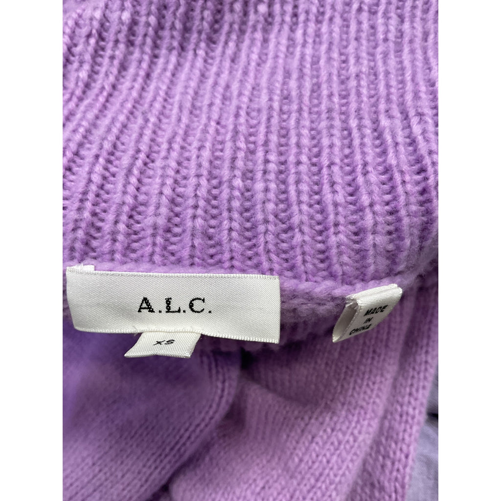 A.L.C. 'Taryn' Purple Wool Sweater Size XS