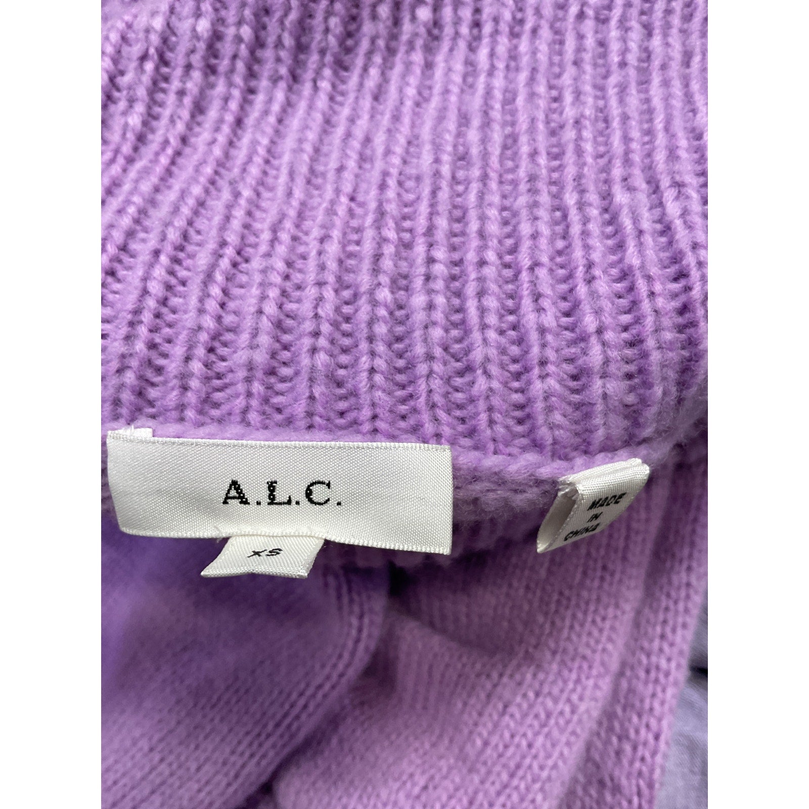 A.L.C. 'Taryn' Purple Wool Sweater Size XS