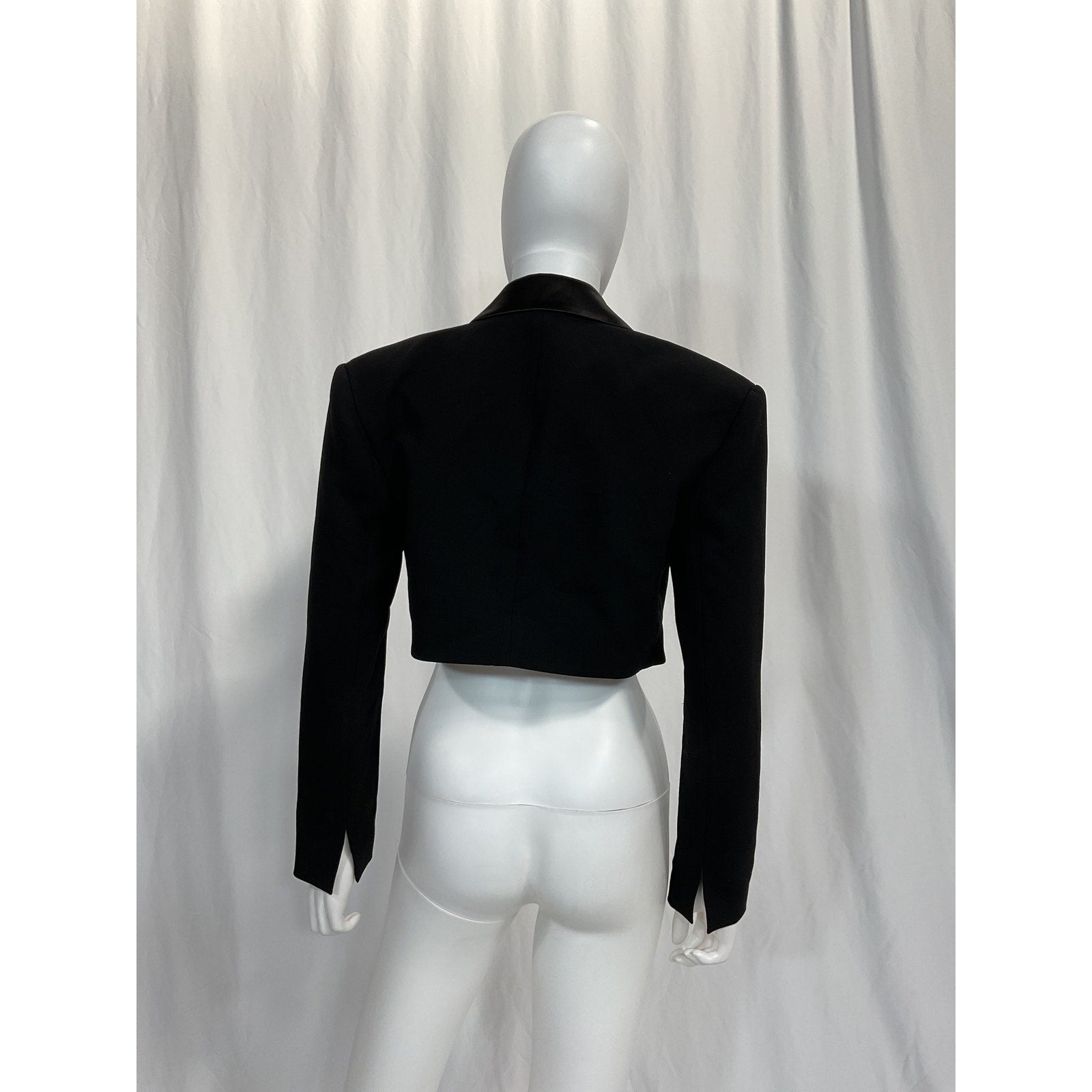 Sau Lee 'Indya' Black Crepe Blazer Size 0