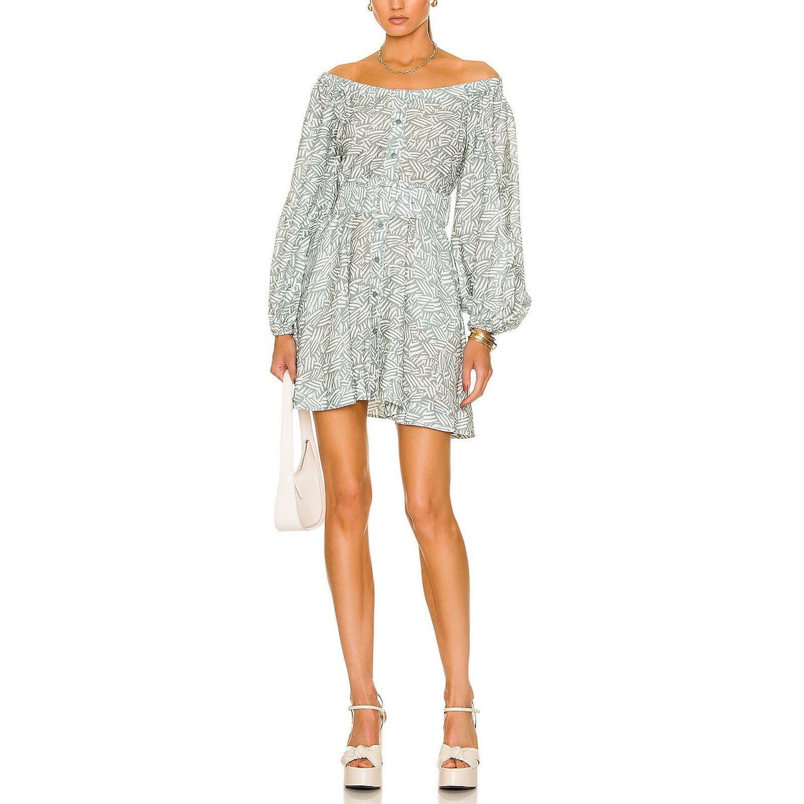 Simkhai 'Bronte' Green Mini Dress Size L
