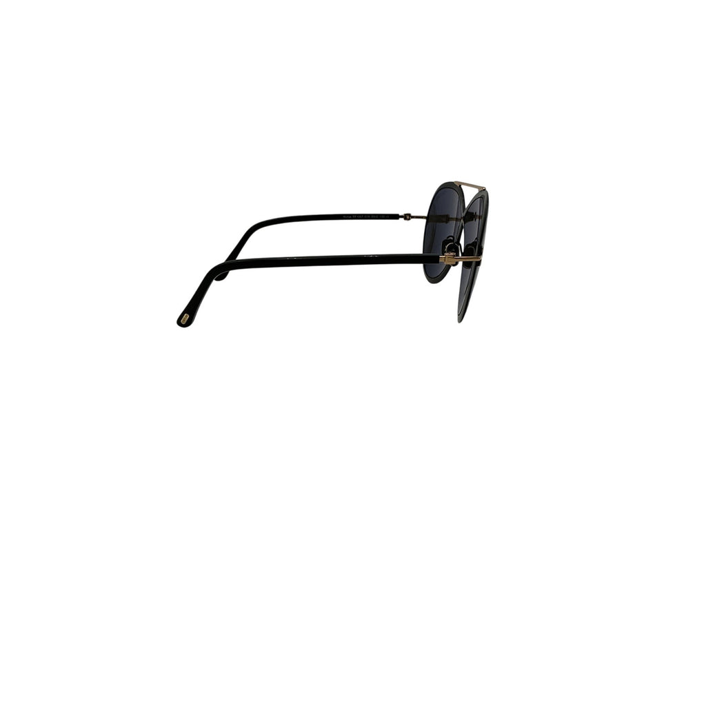 Tom Ford 'Rickie' Black Acetate Sunglasses Size OS