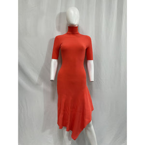 A.L.C. 'Erynna' Orange Viscose Knit Dress Size XS