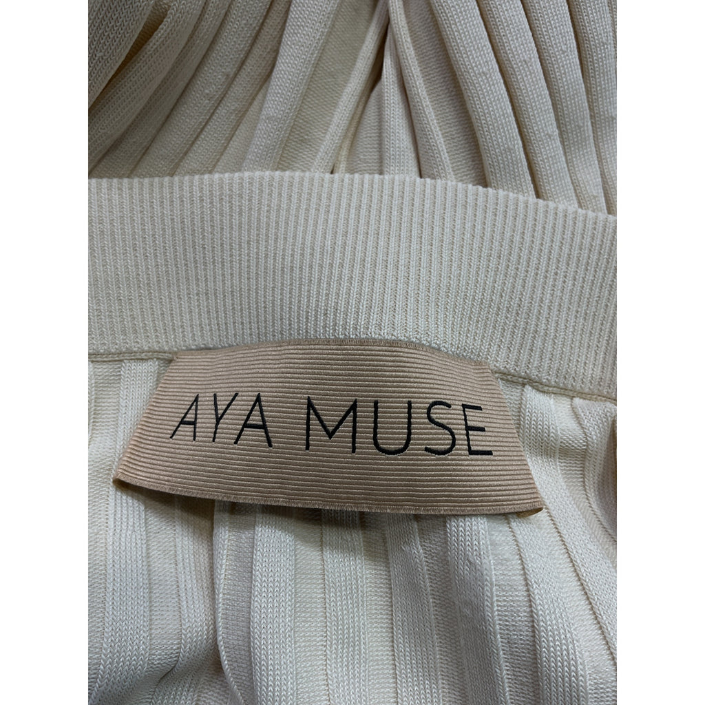 Aya Muse 'Cerio' White Skirt Size L