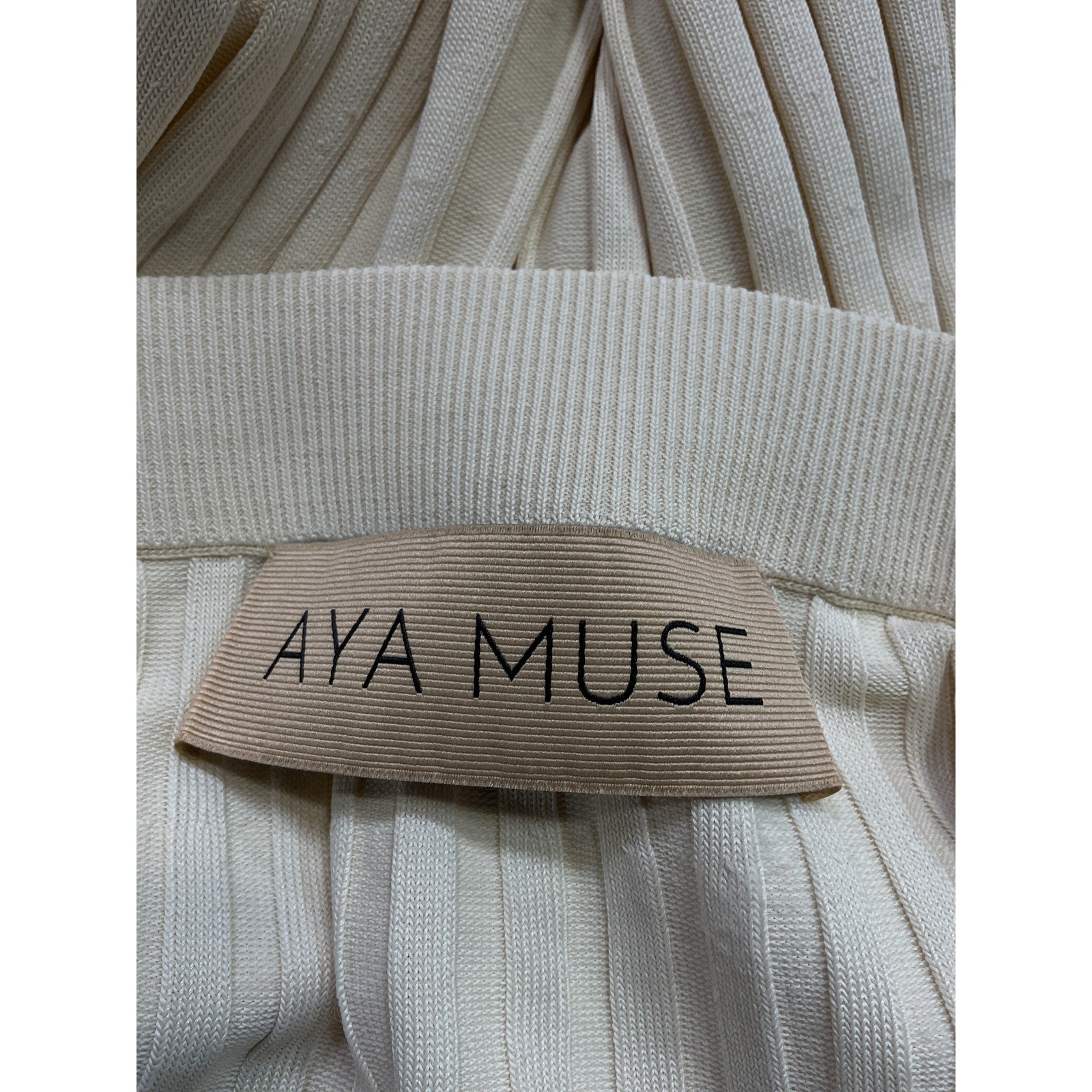 Aya Muse 'Cerio' White Skirt Size L