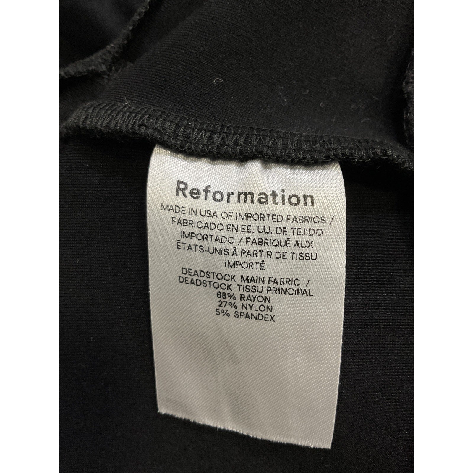 Reformation 'Serafina' Black Knit Two Piece Size S