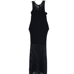Astr The Label Crochet Blue Palmer Midi Dress Size S