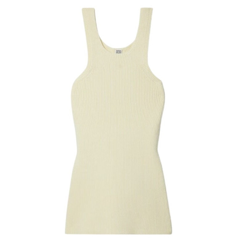 Toteme Ribbed Yellow Tank Top Size S