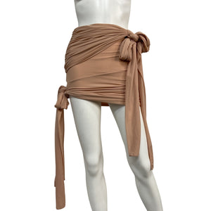 Blumarine Ruched Pink Tie Skirt Size 2