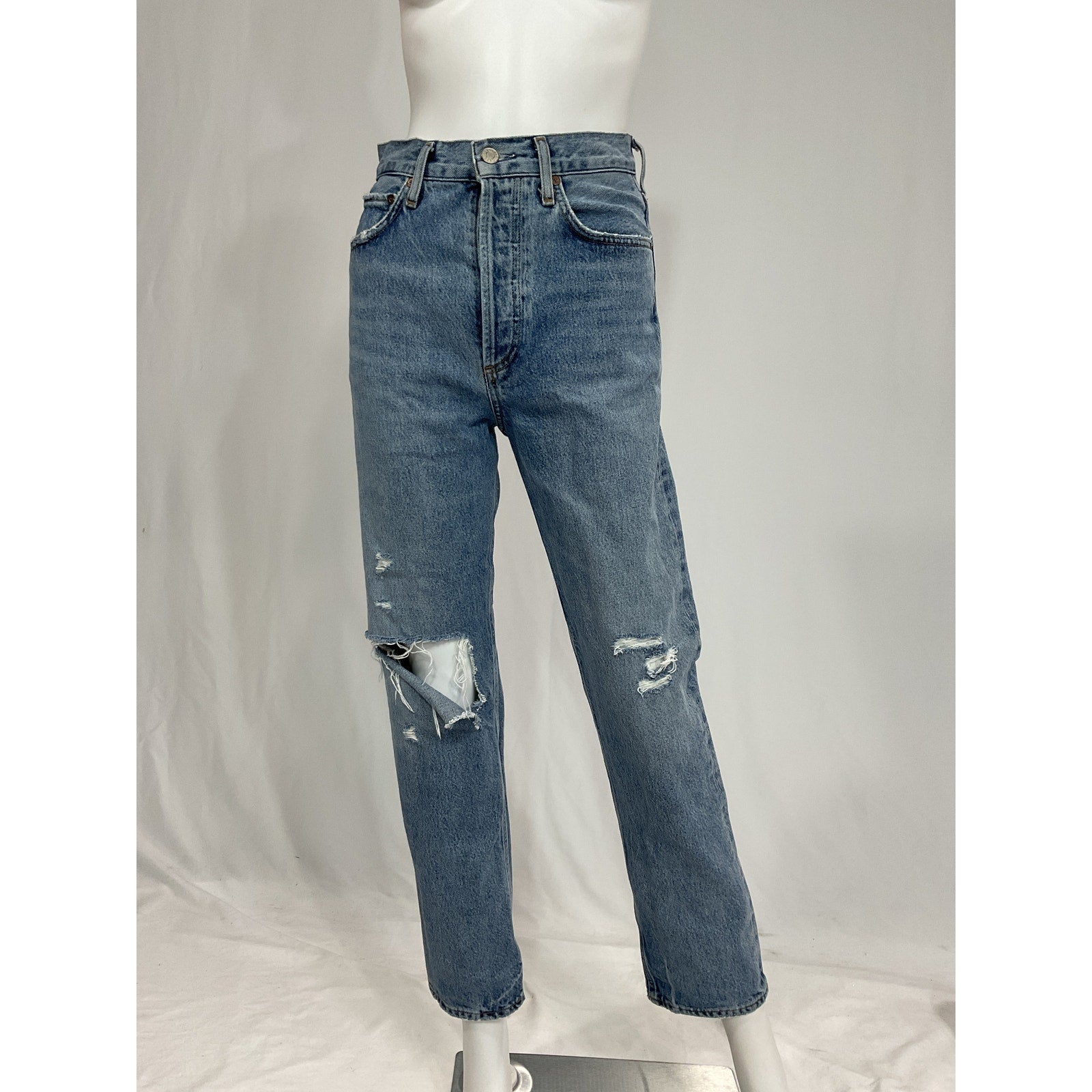 Agolde '90's' Blue Pinch Waist Deniim Jean Size 24
