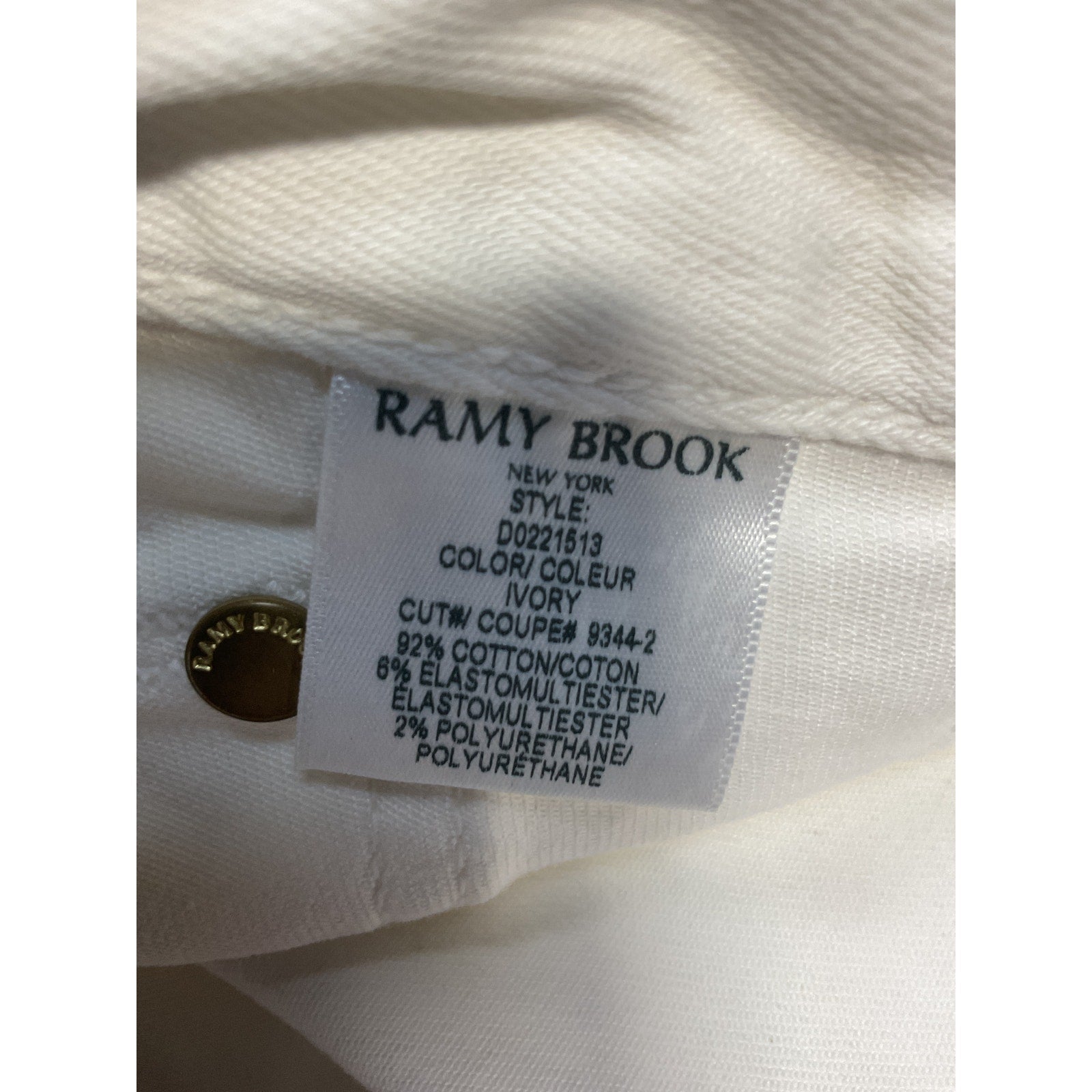 Ramy Brook 'Helena' White Cotton Skinny Denim Jean Size 25