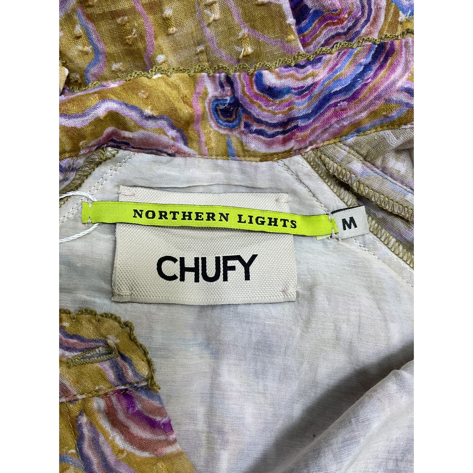 Chufy 'Bes' Purple Cotton Mini Dress Size M