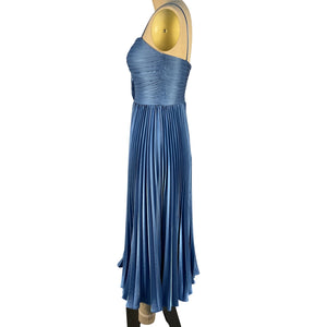 Theia Pleated French Blue Allison Dress Size 0