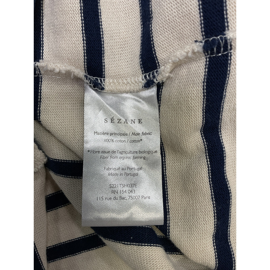 S�zane 'Ga�l' White Marini�re Sweater Size XS