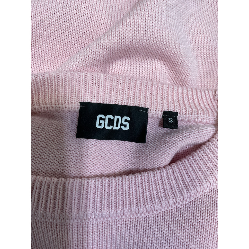 Gcds 'Ti Amo Bling' Pink Rhinestone Embellished Sweater Size S