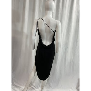 Katie May 'Bananas' Black One Shoulder Dress Size M