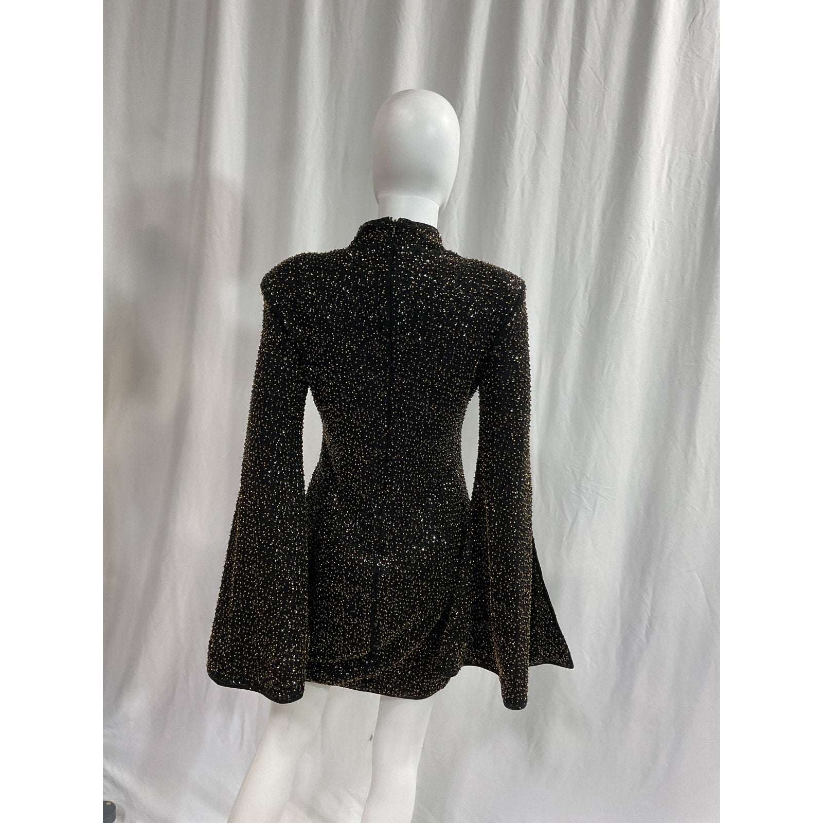 Michael Costello x Revolve Mr. 'Gibson' Black Mini Dress Size M