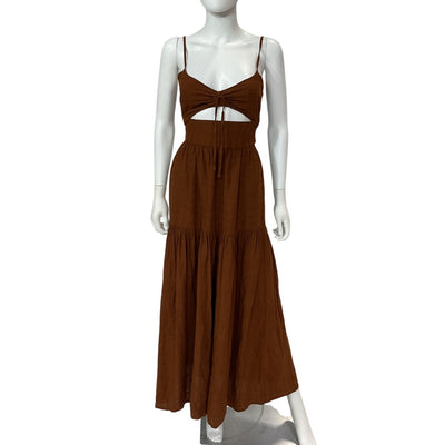 Lspace Cutout Brown Zuri Dress Size S