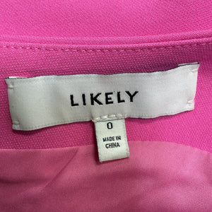 Likely Elegant Pink Merilou Dress Size 0