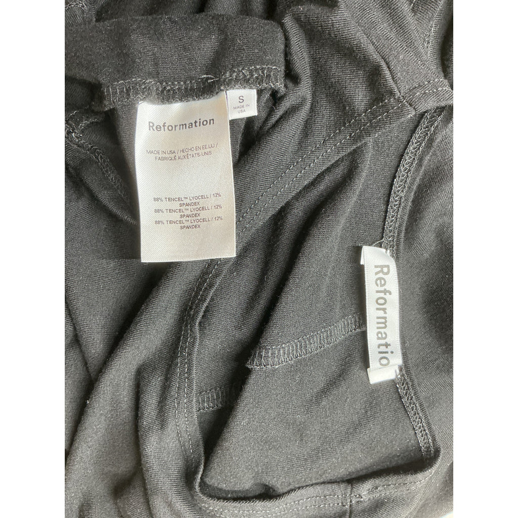 Reformation 'Kamila' Black Knit Dress Size S