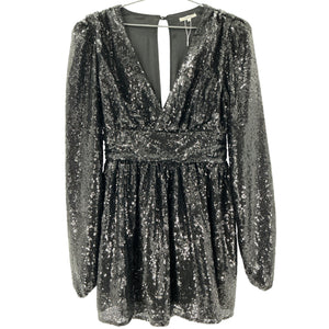 Tularosa Sequined Black Saffron Mini Dress Size S