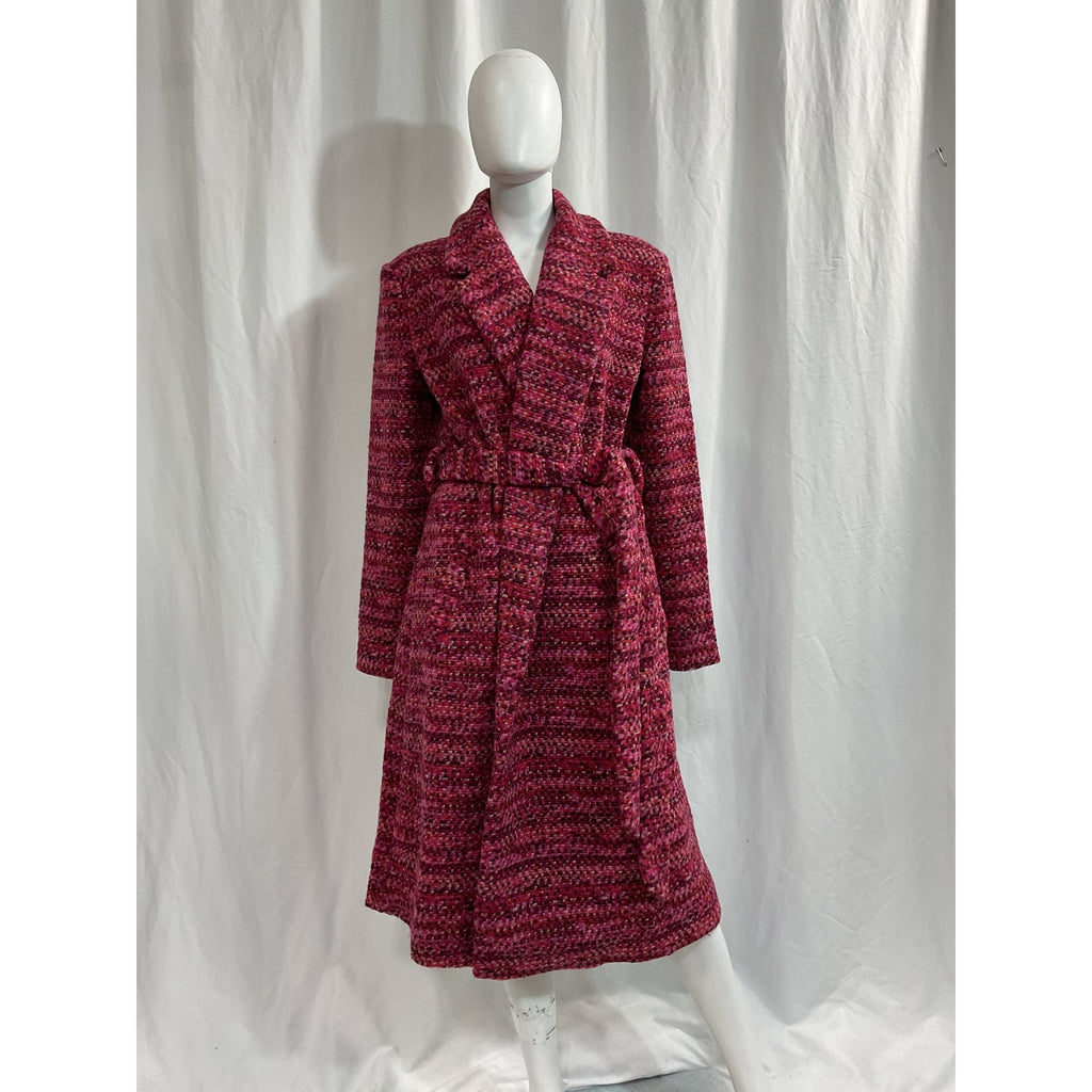 Hutch 'Kat' Pink Wrap Coat Size L - NWT