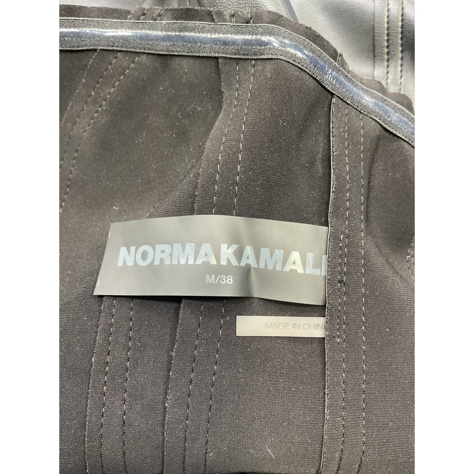 Norma Kamali Strapless 'Grace' Black Polyurethane Mini Dress Size M