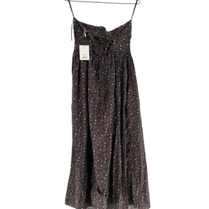 Matteau Printed Multicolor Strapless Maxi Dress Size 4