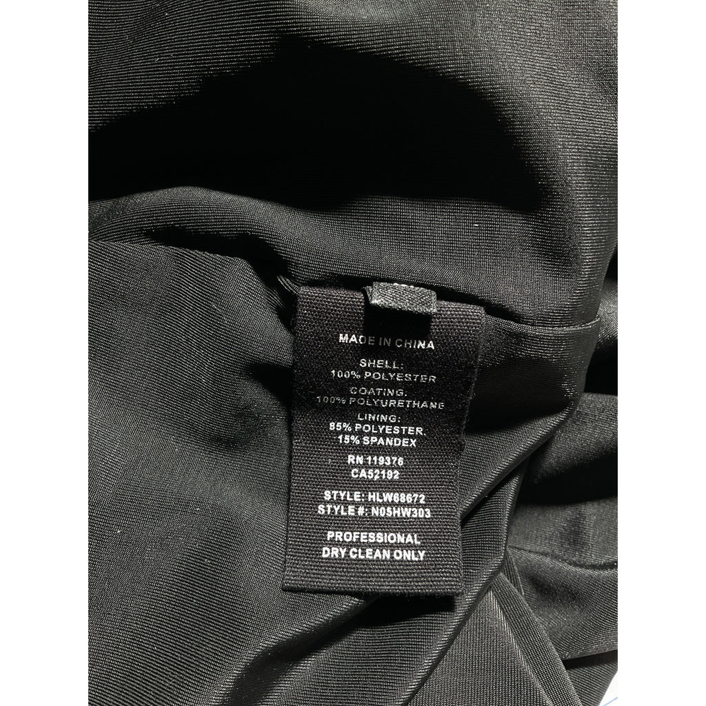 Helmut Lang Brown Faux Leather Ruched Mini Skirt Size M