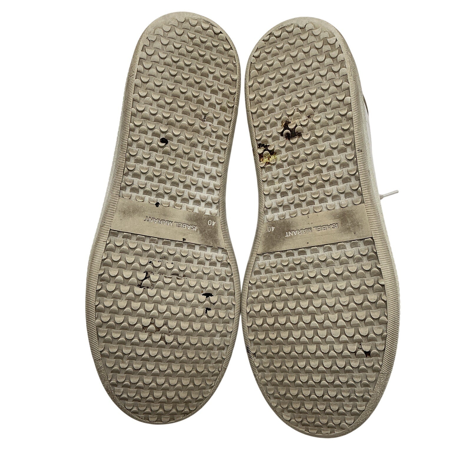 Isabel Marant 'Bryce' White Leather Sneakers Size 10