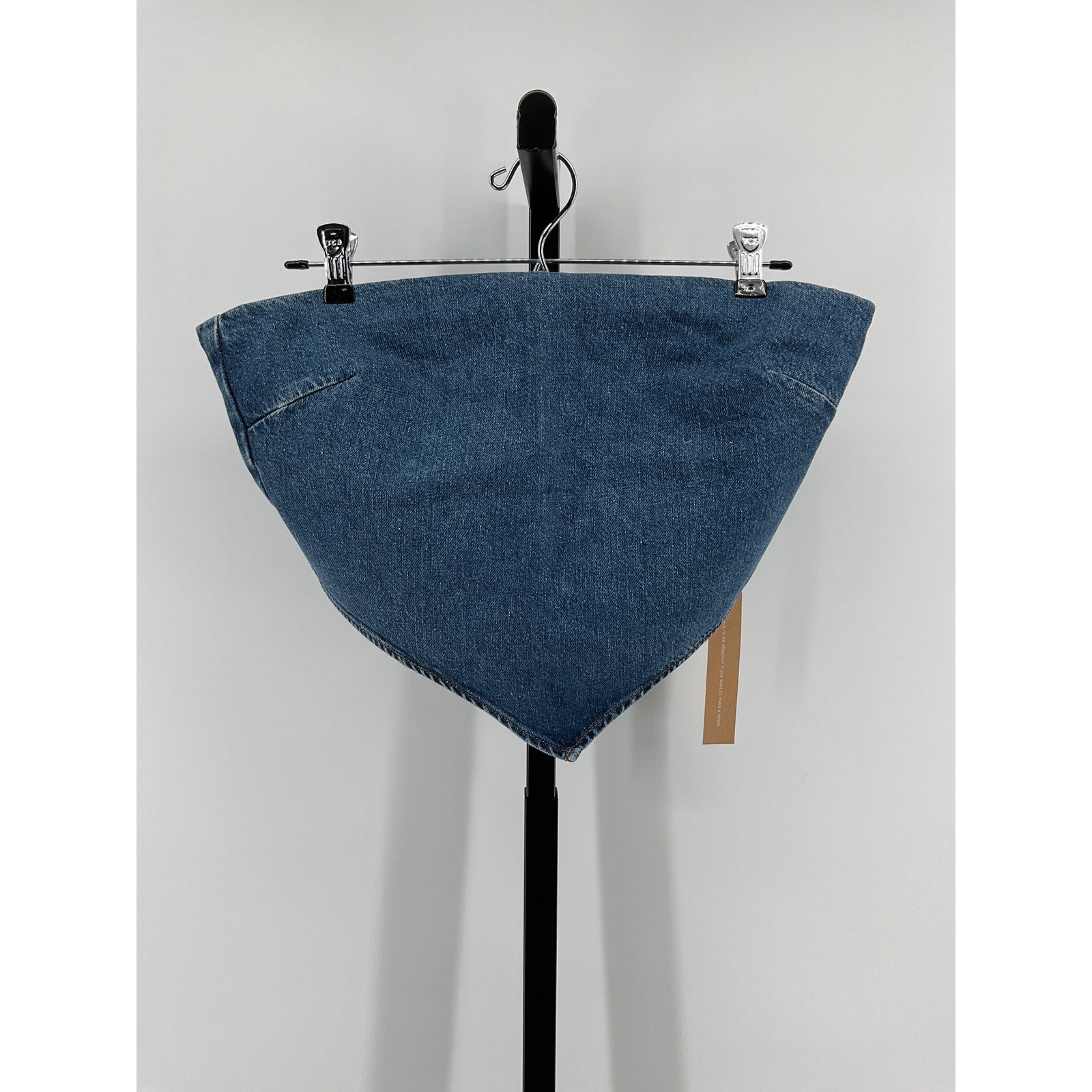 Reformation 'Braxton' Blue Cotton Handkerchief Top Size 8 - NWT