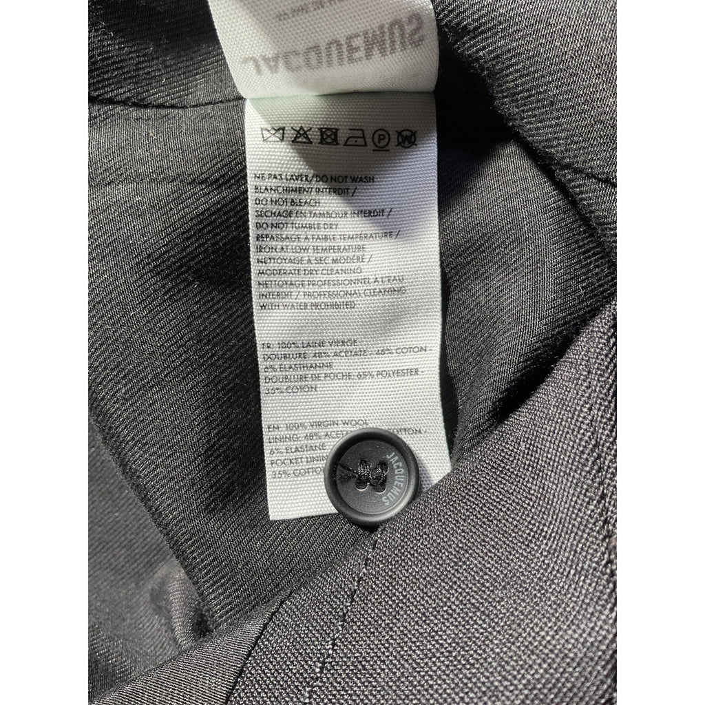 Jacquemus 'Le Raphia' Black Wool Jacket Size 34