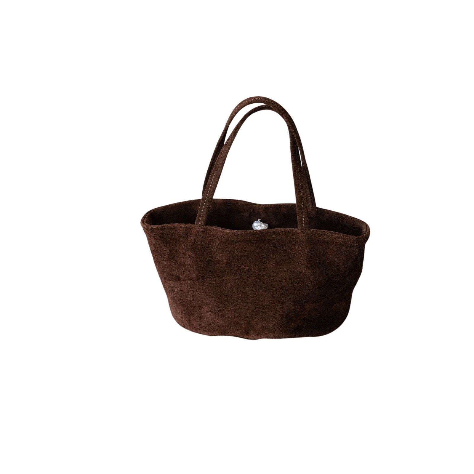 Donni. The 'Lady' Brown Suede Bag