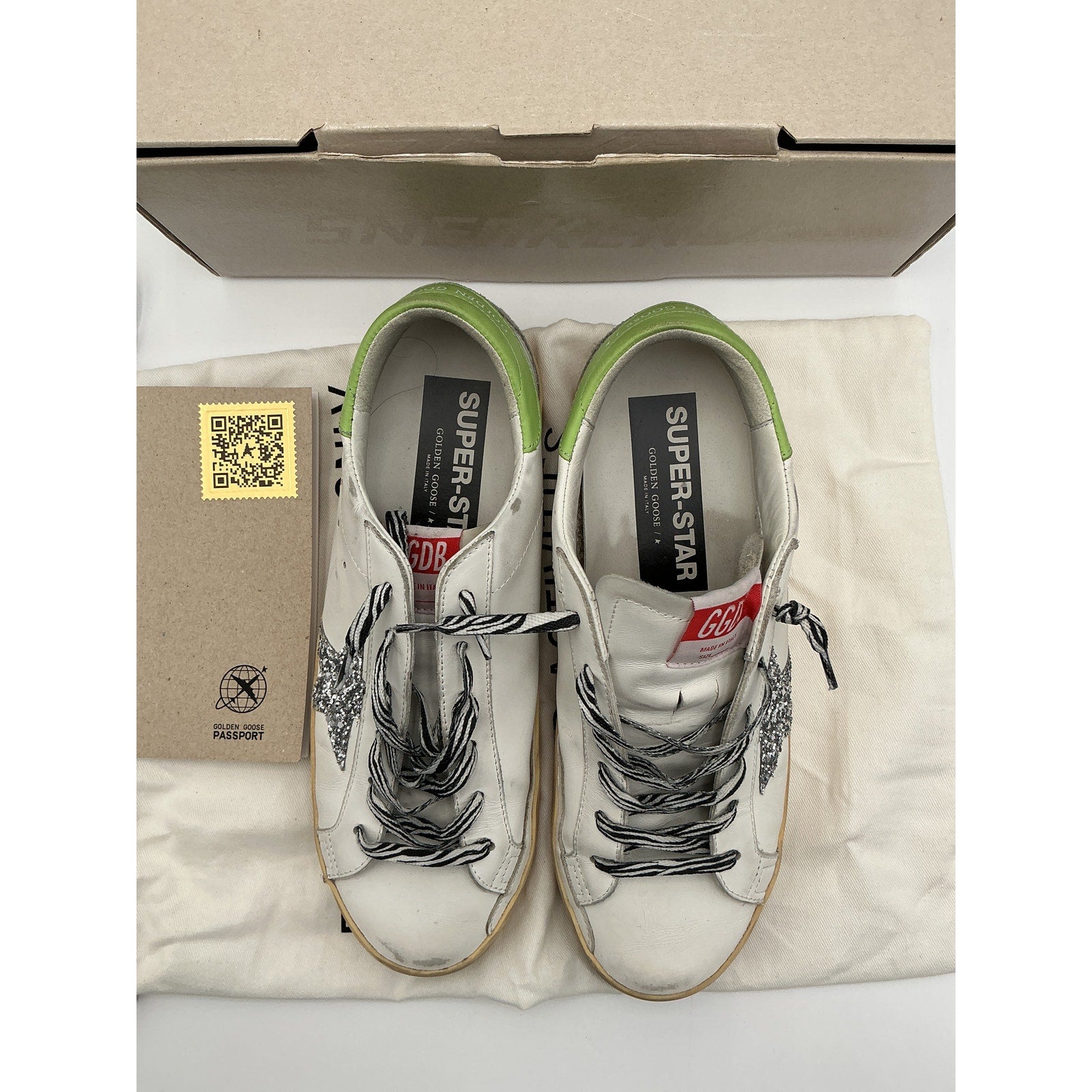 Golden Goose x Revolve White Leather Super Star Sneaker Size 40