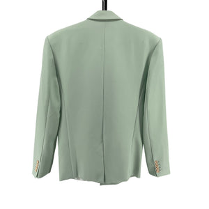 The Frankie Shop Tailored Green Byrne Size S Blazer