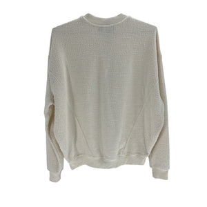 Hatch 'The Dina' Beige Polyester Boucle Sweatshirt Size 1