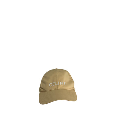 Celine Cotton Embroidered Adjustable Baseball Cap - Size L