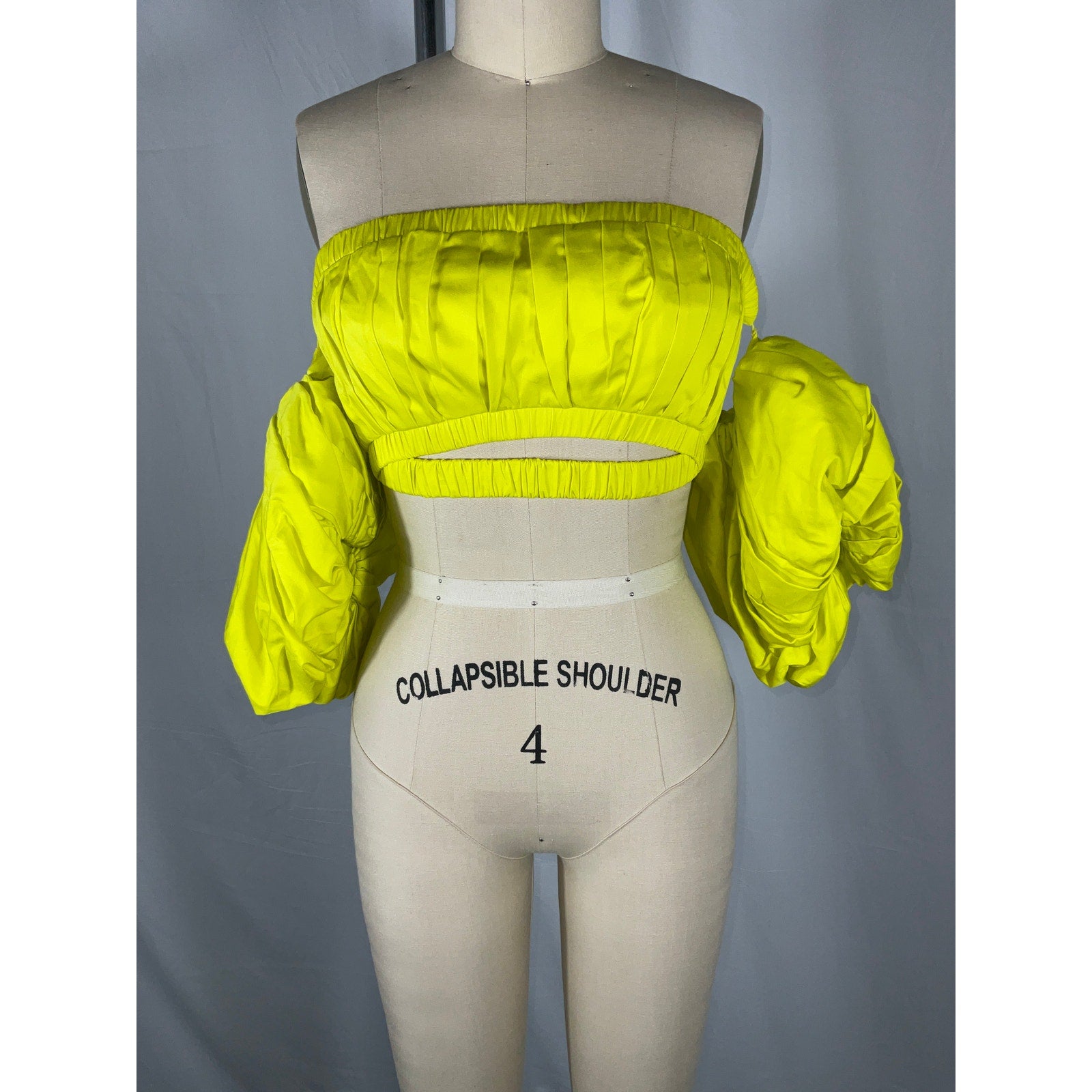 Cult Gaia 'Carly' Yellow Polyester Top Size 4 - NWT
