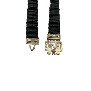 Sandro Ruched Black Cicily Belt Size 1 / S