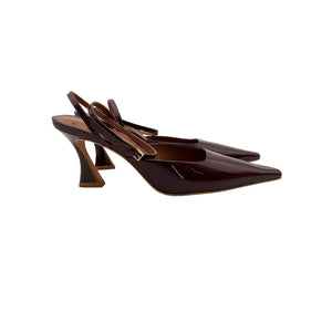 Reformation Patent Burgundy Natasha Pumps Size 8.5