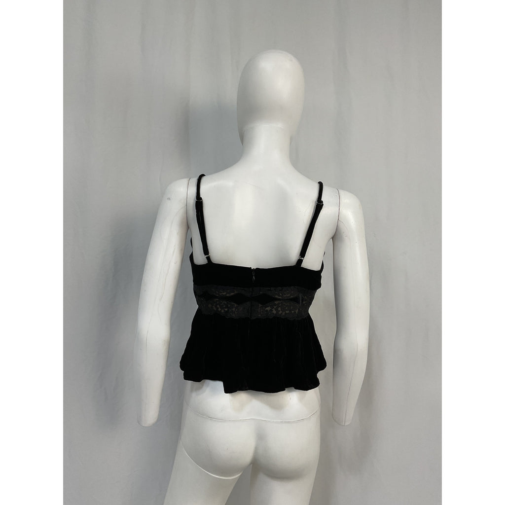 Cami Nyc 'Onia' Black Viscose Cami Top Size 2