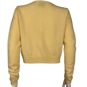 Reformation Soft Yellow Clara Cardigan Size S
