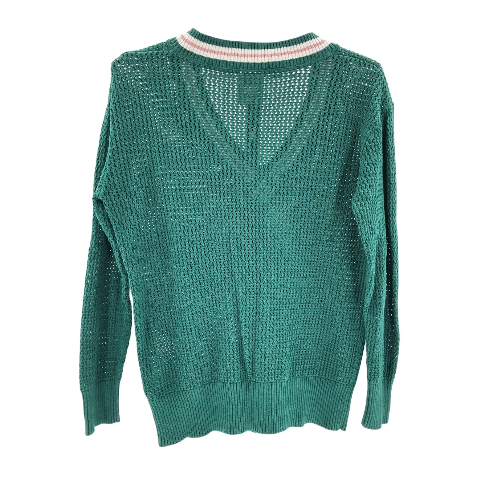 Varley 'Hadley' Green Cotton Knit Sweater Size XS