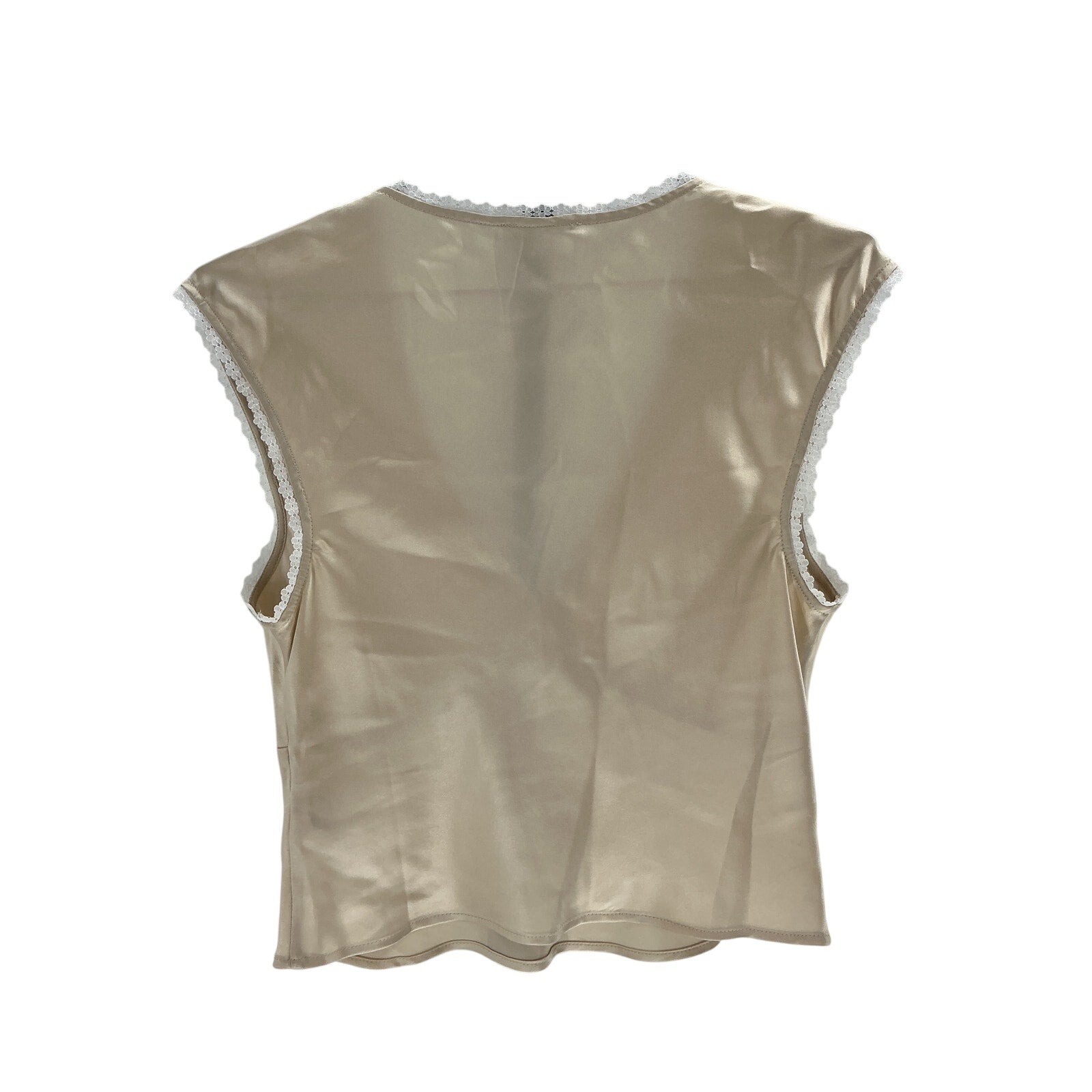 Reformation 'Cherry' Beige Silk Top Size 4