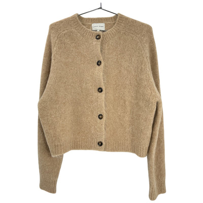 Loulou Studio Brushed Tan Arsen Cardigan Sweater Size L