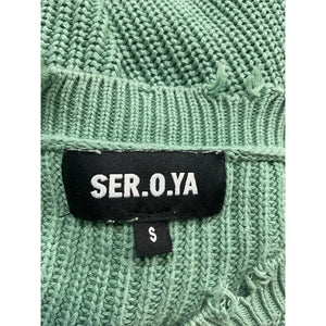 Ser.O.Ya 'Devin' Green Sweater Size S