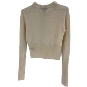 Rag & Bone Slim Ivory Pierce Crewneck Sweater Size M