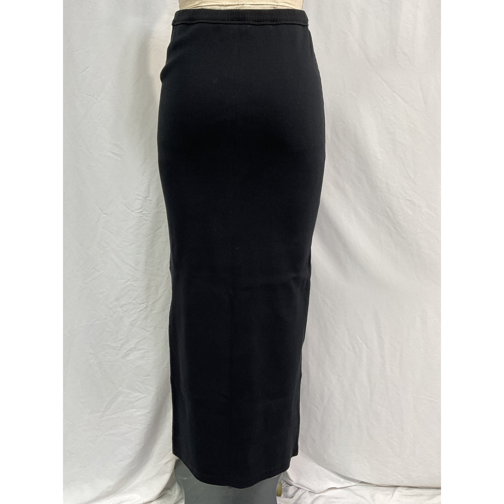 Alexander Wang Black Cotton Maxi Skirt Size M